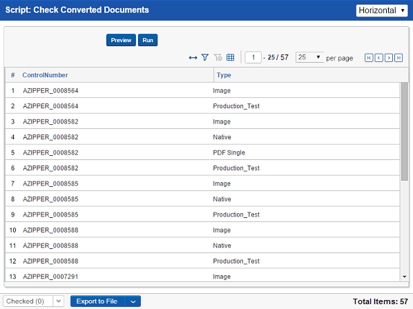 check converted documents