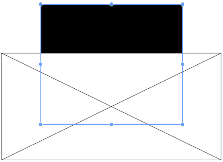 A document that has overlapping redactions applied and the black one is currently active.