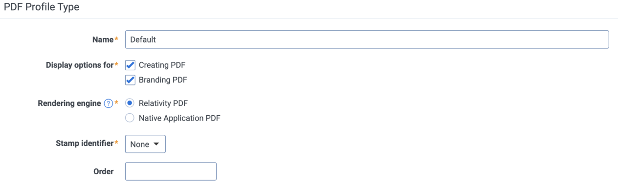 PDF Profile Type