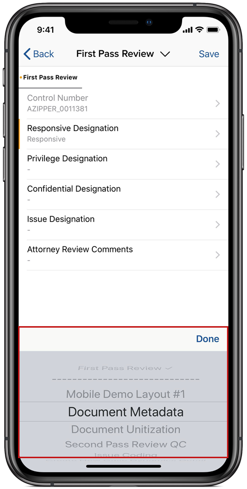 An image of coding layout options on mobile.
