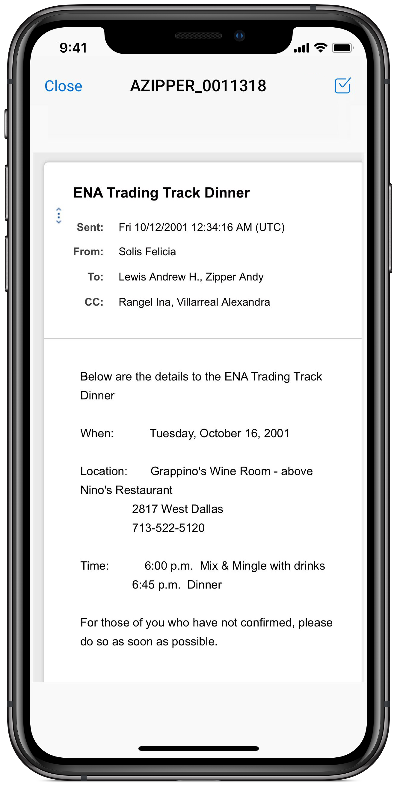 An image of an open document in the document viewer.