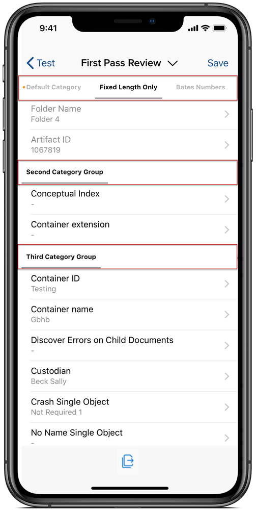 An image of layout groups on mobile.