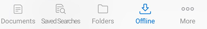 An image of the Offline icon on mobile.