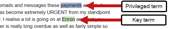 An example where highlights are colored coded to help users track them.