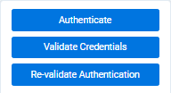 The three buttons in the data source details console.