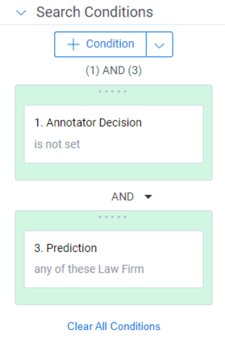 Search Conditions for Step 6