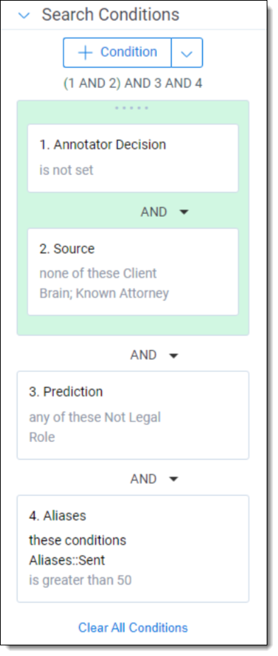 Round 2 Step 2 search conditions