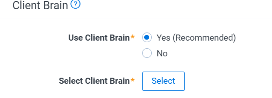 An image if the Client Brain form