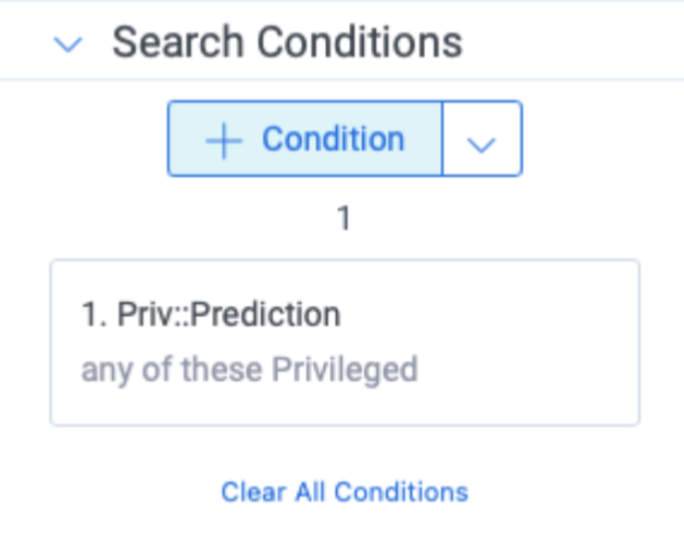 An image of search conditions