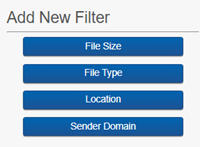 Add new filter button