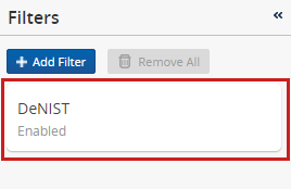 Denist filter window
