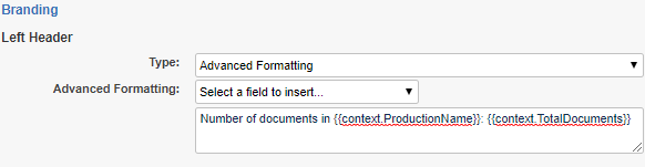 Advanced formatting with the production object