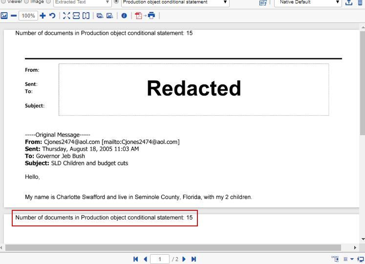 Advanced formatting on the production object branded