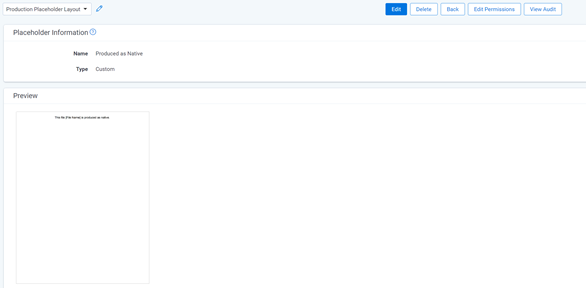 production placeholder preview
