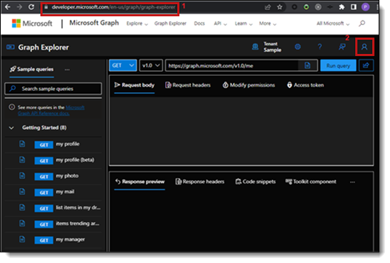 The Microsoft Graph user.