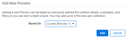Add new preview dialog