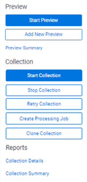 Collect console options
