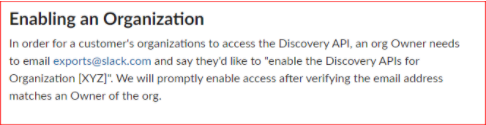 Enabling an organization window.