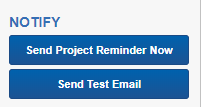 The Project Reminder console.