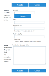 Tenant Administration AppInv.aspx page