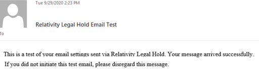 An example of a Legal Hold communication.