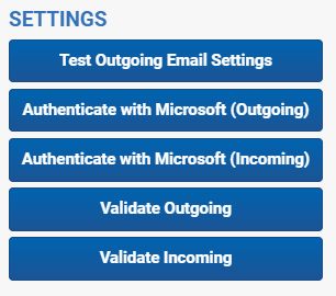 The Settings Console.