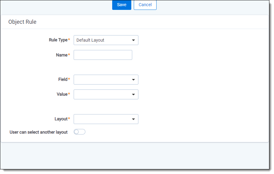 Choosing the Default Layout