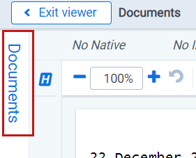 The Documents panel