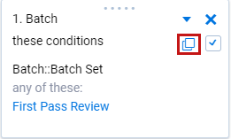 Highlight of the copy icon.