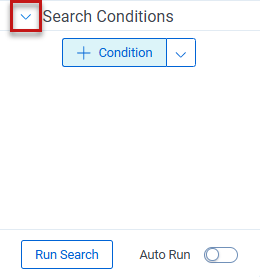 Highlight of the Search icon in the search panel.