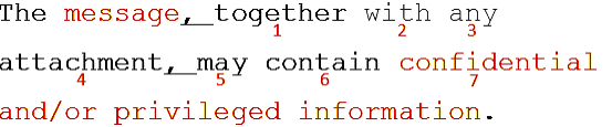 Sample search string