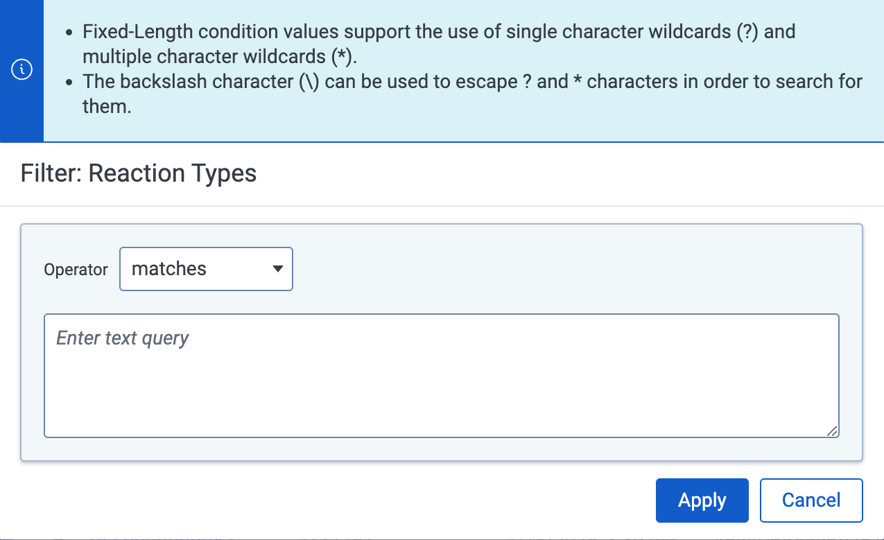 Fixed-length text modal