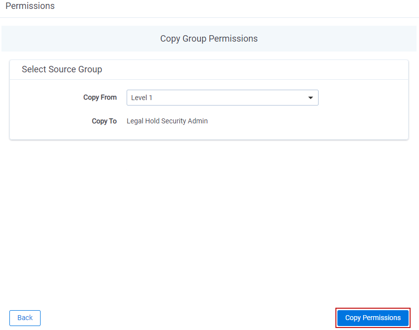 Copy group permissions