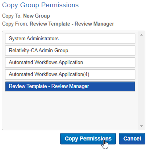 Copy Group Permissions