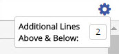 Additional lines above and below