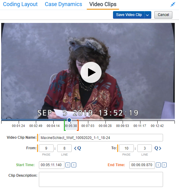 Edit video clip