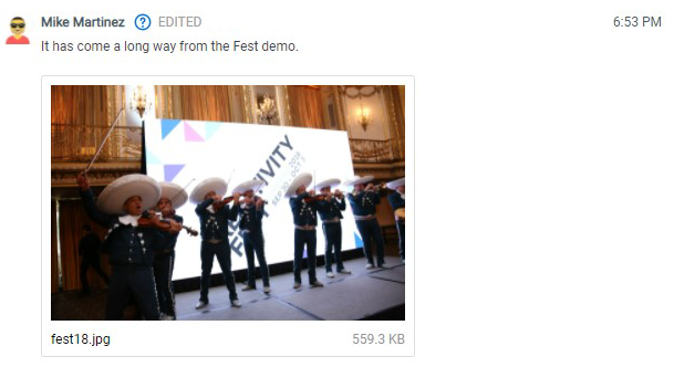 An example of an image that is displayed in-line  in the Short Message Viewer.