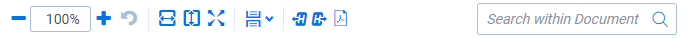 The Short Message Viewer toolbar options.