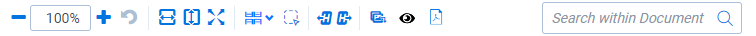 The Native Viewer toolbar icons
