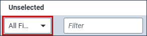 The Field Categories option is highlighted in the View modal.