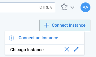 Connect Instance button