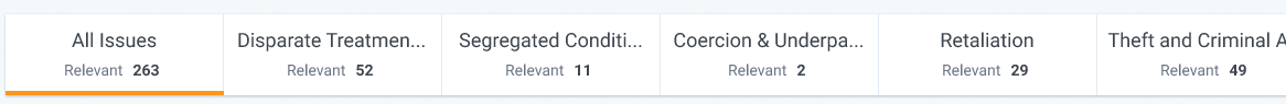 Issues aspect selector.