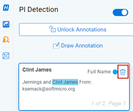 An image of the delete PI icon.