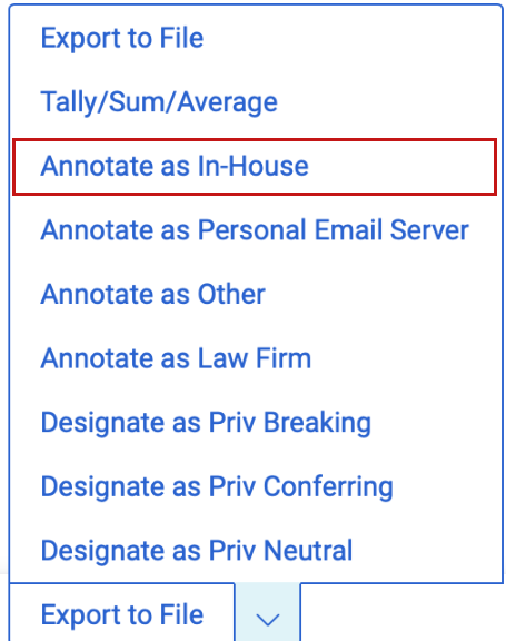 An image of mass annotation options