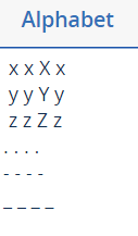 A example of how to make special characters searchable in the alphabet list.