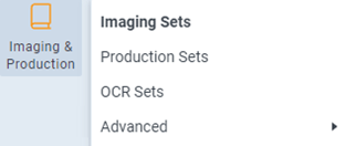 Imaging and Production tab