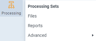 Processing tab