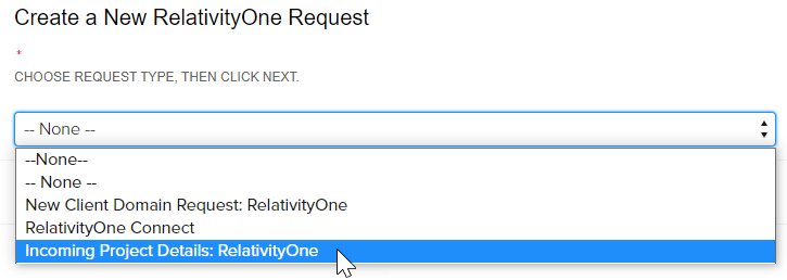 Creating a new incoming R1 project in Community