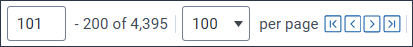 The item list navigation icons