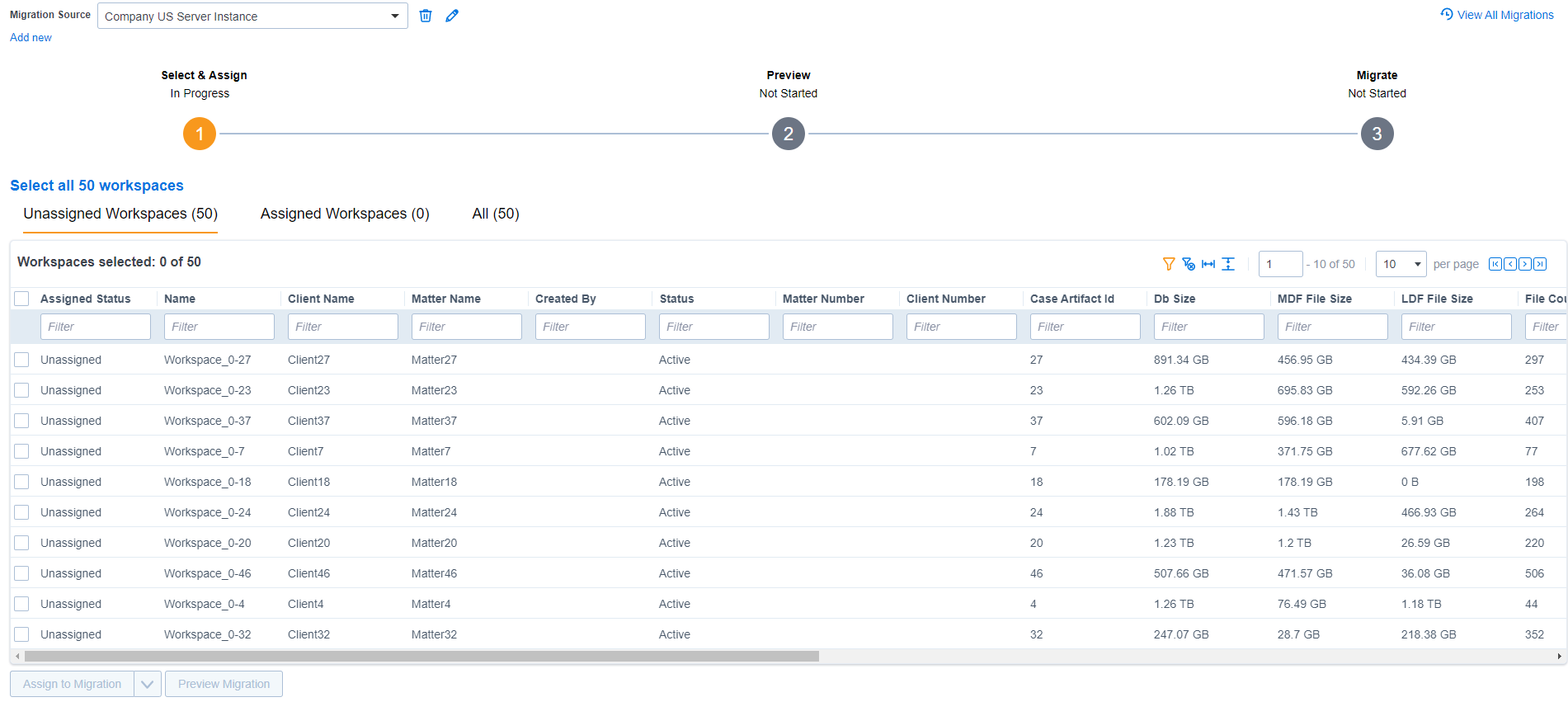 Registering Relativity Server Instance modal